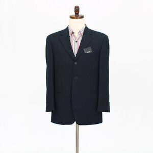 Hugo Boss 38S Navy Solid 3-Button Sport Coat Blazer Jacket P583